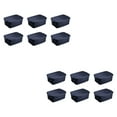 thumbnail image 1 of Rubbermaid 3 Gal Stackable Storage Container, Dark Indigo Metallic (12 Pack), 1 of 10