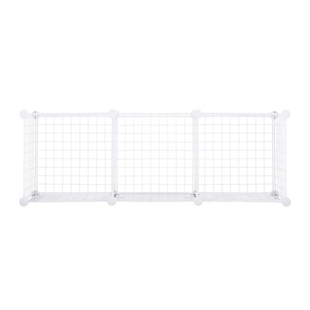 Rubbermaid 3-Piece Stackable Modular Storage Cube Set, White