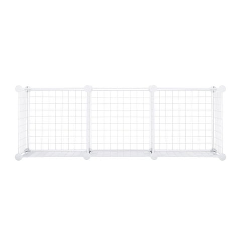 Rubbermaid 3-Piece Stackable Modular Storage Cube Set, White