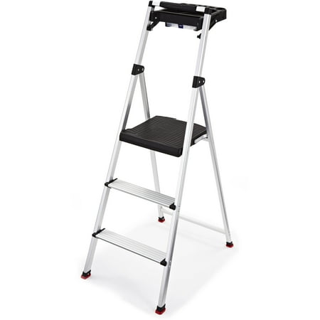 Expressive Design Group 205042 3 Step Lightweight Aluminum Step Stool