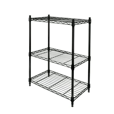 Rubbermaid 3-Tier Black Wire Shelving Unit 13.4”W x 23.2”D x 30.6”H