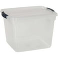 thumbnail image 1 of Rubbermaid 30 Qt. Cleverstore Clear Tote, 1 of 1