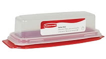 Rubbermaid Butter Dish 1/4 Lb. Opaque, Red Base Bulk