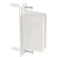 thumbnail image 1 of Rubbermaid Free Slide Fast Set Wall End Bracket - Durable Metal Hardware - White, 1 of 2