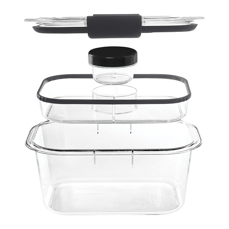 Icon Little Salad Dressing Shaker. Clear And Black Design. Airtight/  Watertight