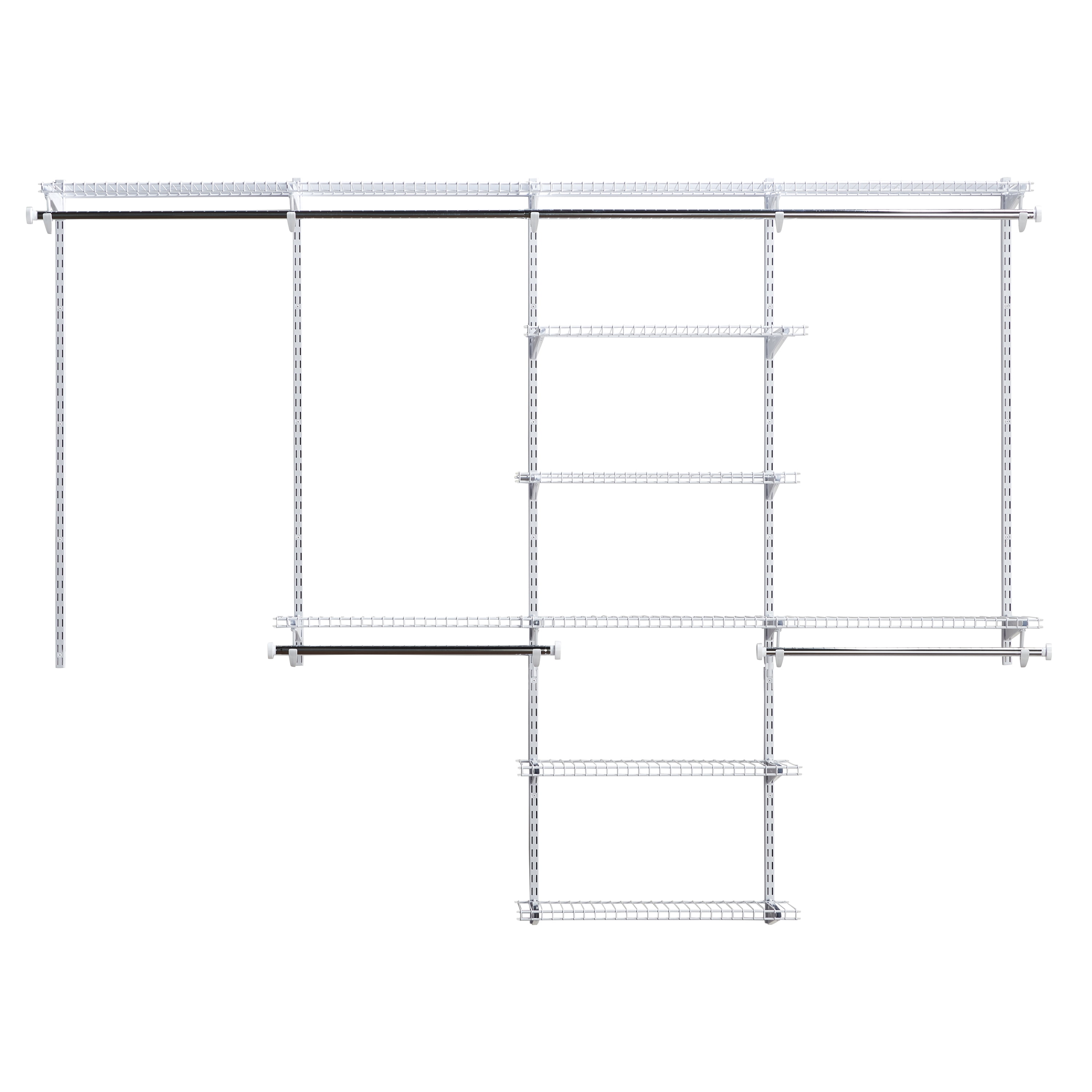 Rubbermaid FastTrack Pantry Kit, 4 Feet, White, Wire Closet Shelving for  Pantry Storage and Organization System