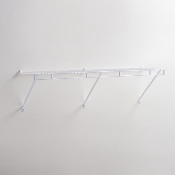 Rubbermaid 4' Wardrobe Prepack ShelfWhite