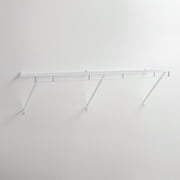 Rubbermaid 4' x 12" White Steel Wardrobe Shelf Kit. 4 sq. feet of added storage.