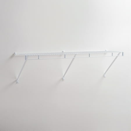 Rubbermaid 4' Wardrobe Prepack ShelfWhite