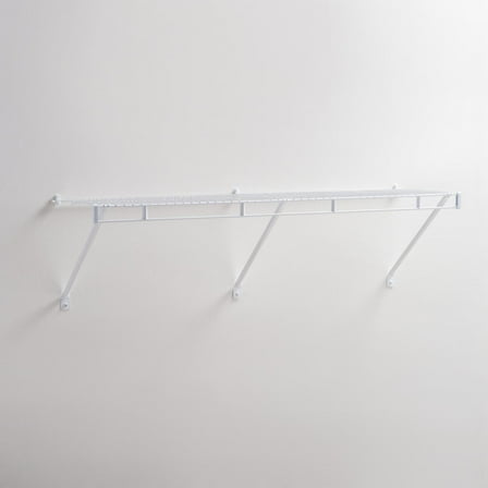 Rubbermaid 4' Wardrobe Prepack ShelfWhite