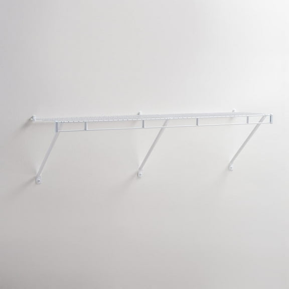 Rubbermaid 4' Wardrobe Prepack ShelfWhite