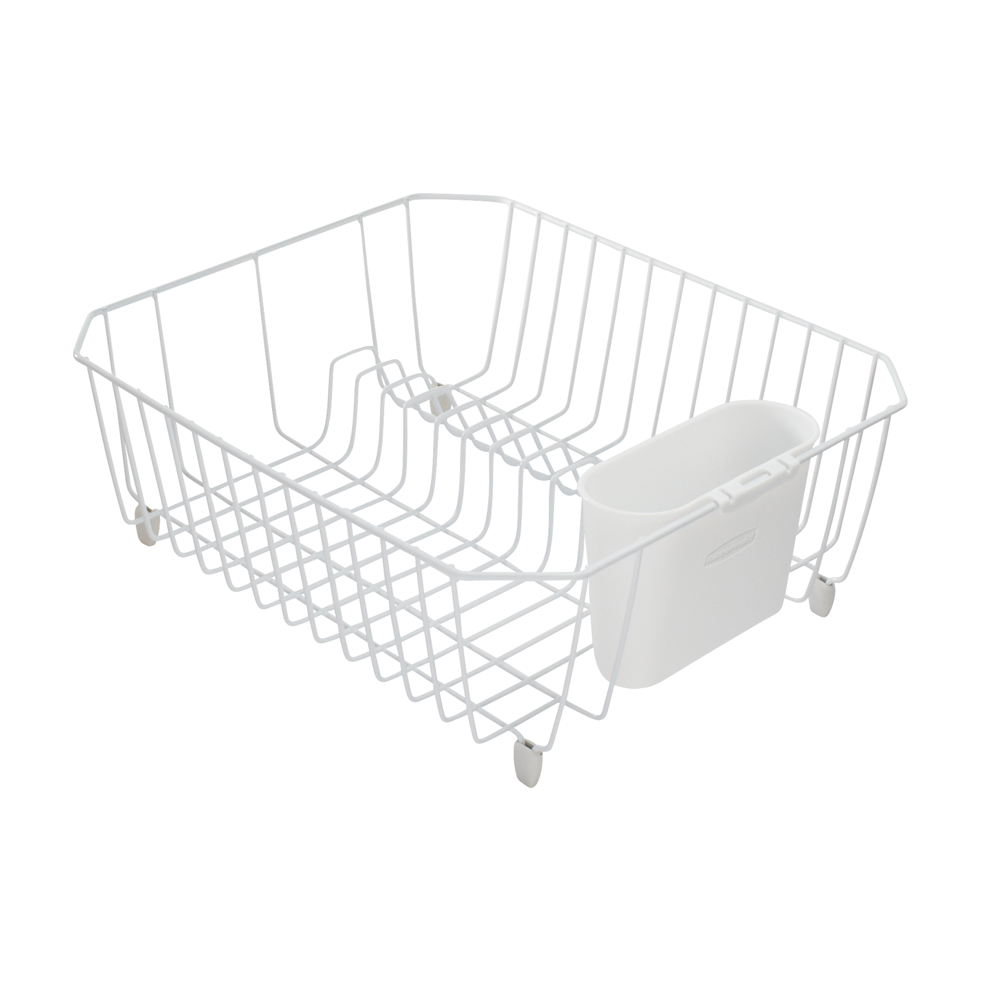 Rubbermaid 5.3 In. H X 12.4 In. W X 14.3 In. L Steel Dish Drainer White - image 1 of 2