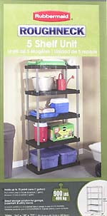 Rubbermaid 5 Tier Resin Shelf