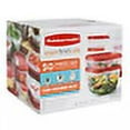 thumbnail image 1 of Rubbermaid 50 piece Easy Find Food Plastic Storage Containers Set Snapon Lids, 1 of 3