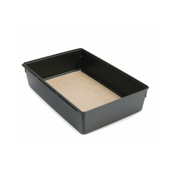 Rubbermaid 6" x 9" Black & Gray No-Slip Interlocking Drawer Organizer