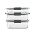 thumbnail image 1 of 1 Pc, Rubbermaid Brilliance Clear Food Container And Lid 3 Pk, 1 of 5