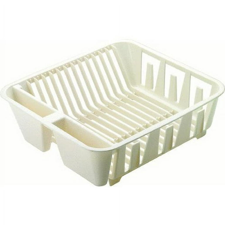 Rubbermaid Disinfectant Dish Drainer, Small, White