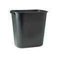 Rubbermaid 7 gal Plastic Office Trash Can, Black