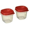 thumbnail image 1 of Rubbermaid 781147422084 Easy Find Lids Square 1/2-cup Food Storage Container (Pack of 8 Containers), 1 of 2