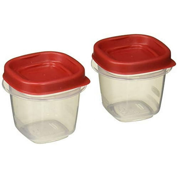Rubbermaid 781147422084 Easy Find Lids Square 1/2-cup Food Storage Container (Pack of 8 Containers)