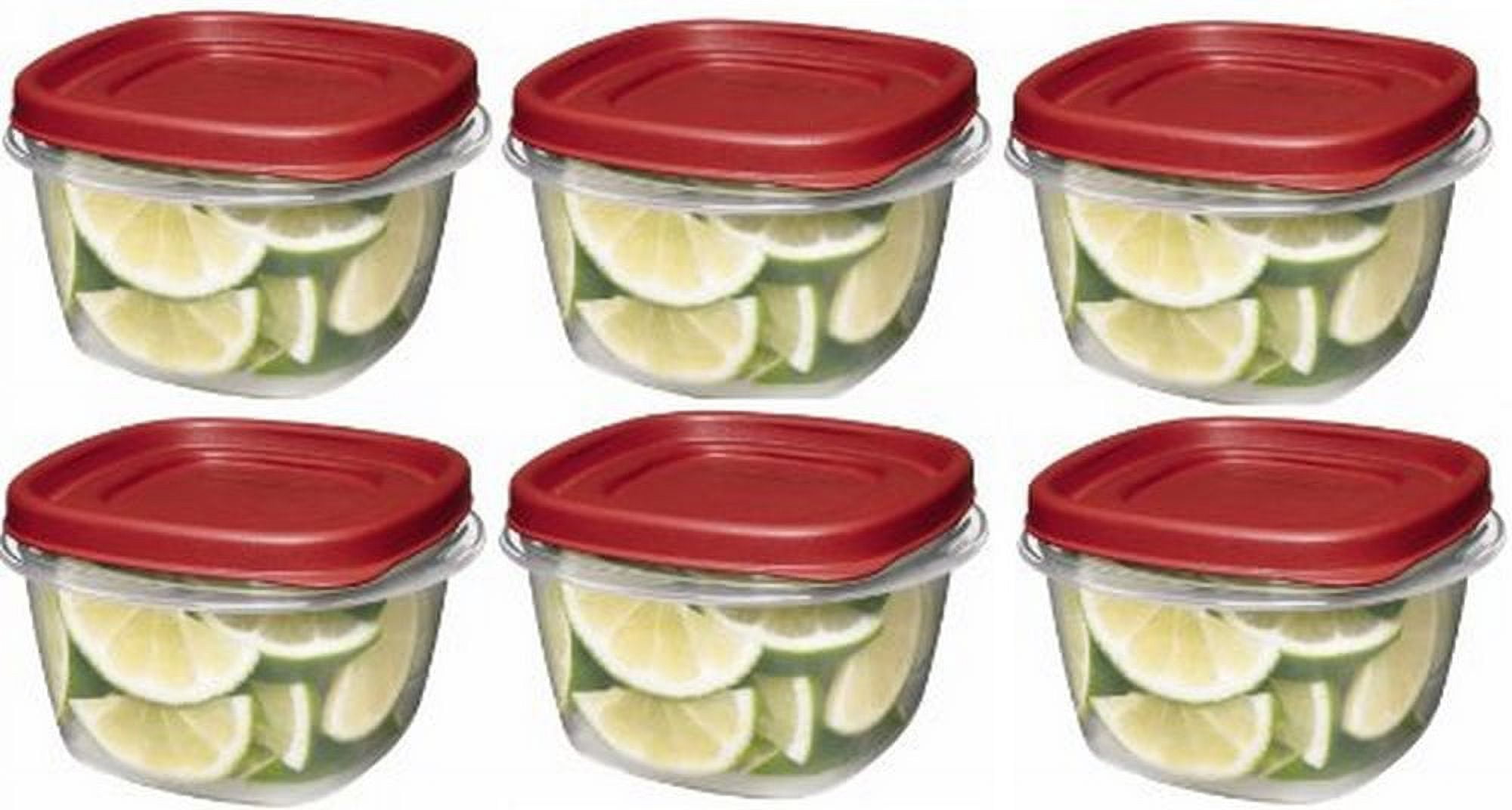 Rubbermaid Easy Find Lids Food Storage Container, 2 Cup, Racer Red 1777085
