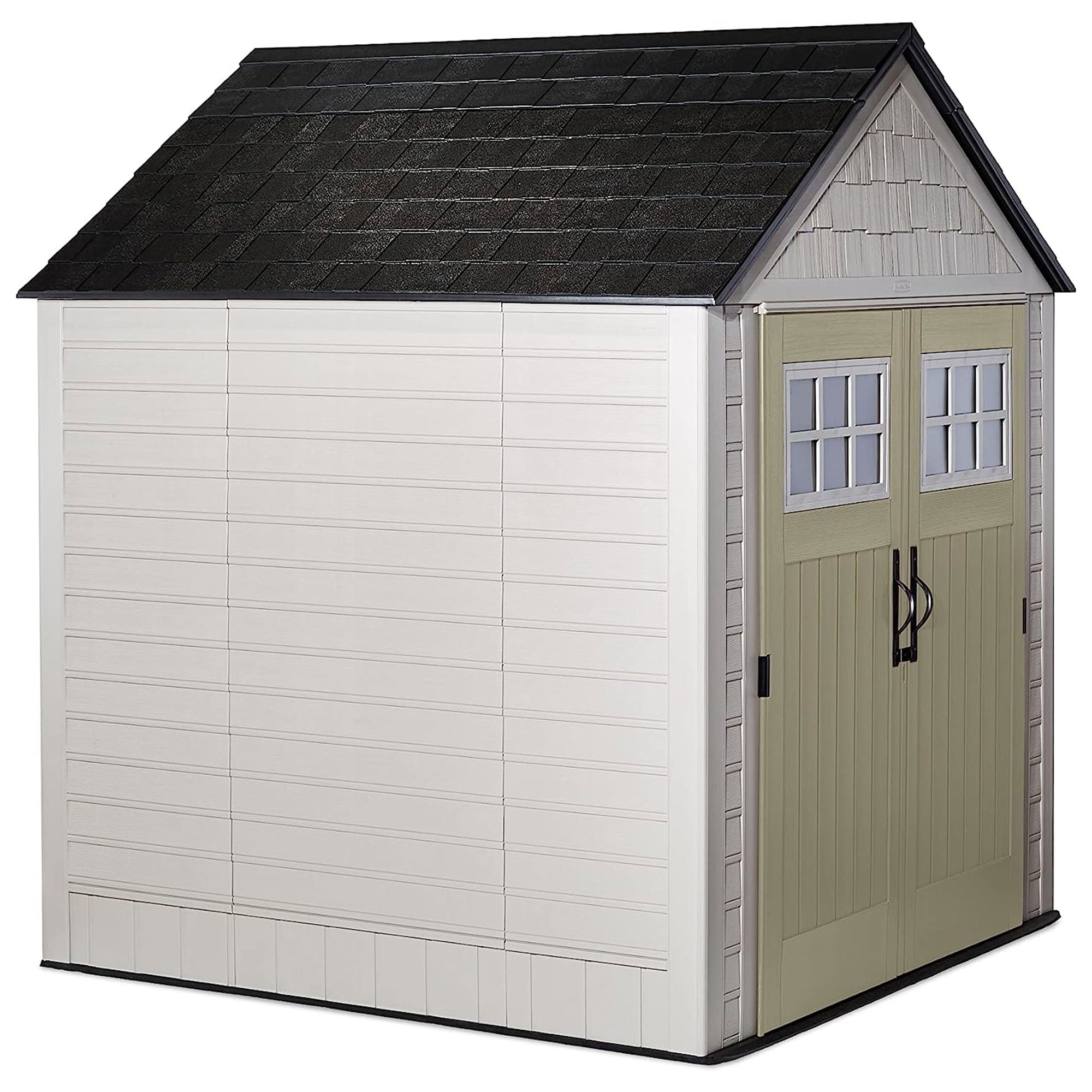 Rubbermaid 7x7 ft Durable Weather Resistant Resin Outdoor Storage Shed