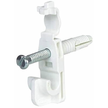 Rubbermaid 8" H x 6" W x 1" L Metal Fast Set Back Clip W/Drive Pin 50 pk