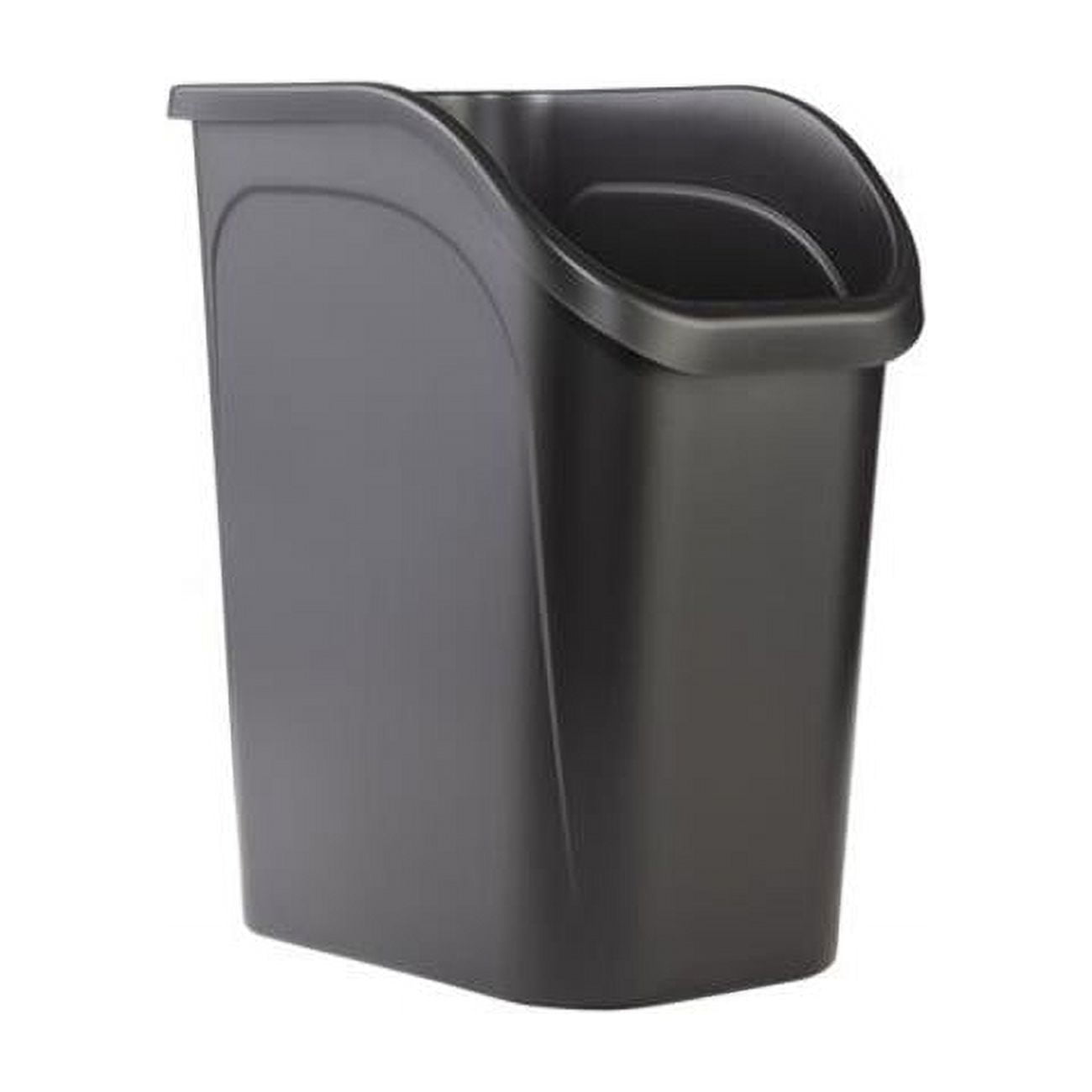 Black 9-Gallon Under-Counter Wastebasket