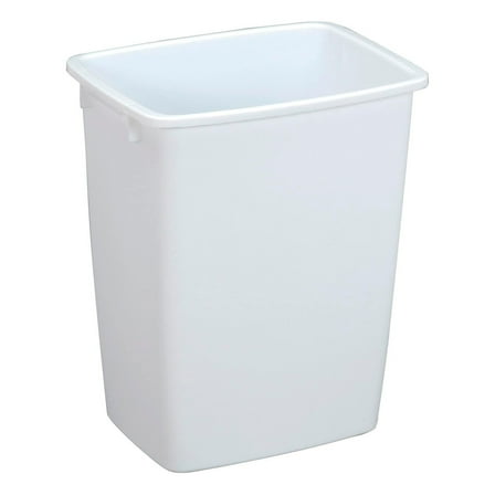 Rubbermaid 9 gal Plastic Kitchen Trash Can, White