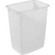 Rubbermaid 9 gal Plastic Kitchen Trash Can, White