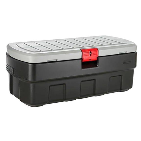Rubbermaid Action Packer Storage Box - Black - 44.25 x 20.62 x 17.25 in. - Lockable