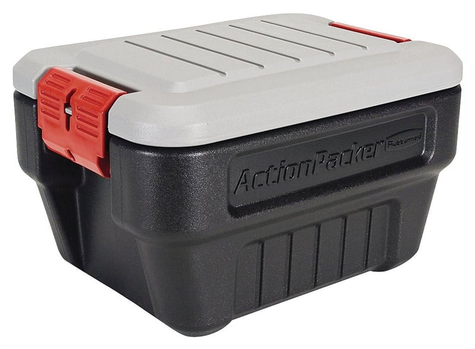 Rubbermaid ActionPacker RMAP080000 Storage Box, 8 gal Capacity