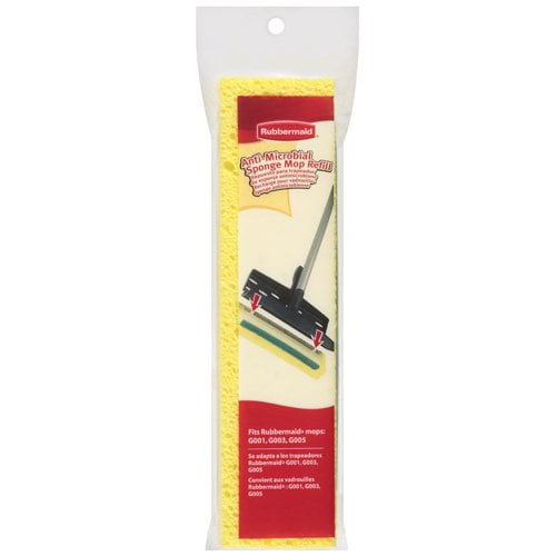 Rubbermaid: Anti-Microbial Sponge Mop Refill, 1 Pk
