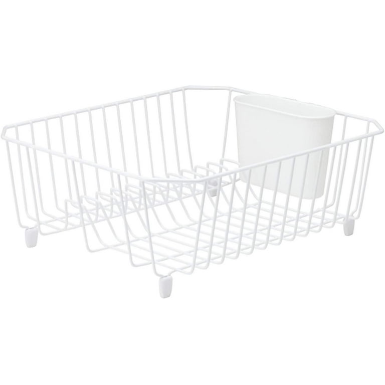 Rubbermaid 17.6 in. L X 13.8 in. W X 5.9 in. H White Steel Dish Drainer -  Ace Hardware
