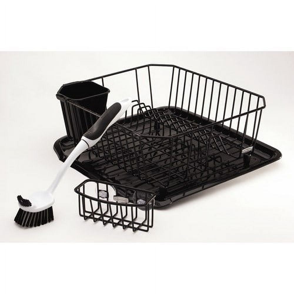 Rubbermaid Antimicrobial Dish Drainer Small Black B000iz792o for sale  online