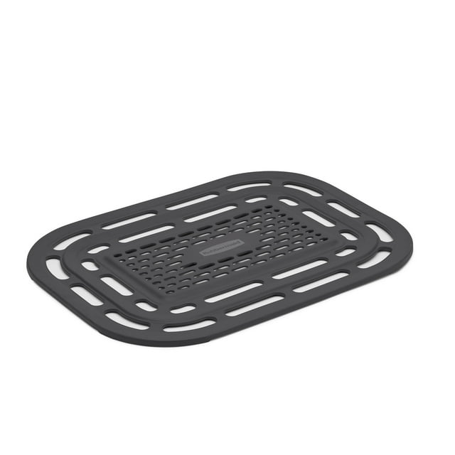 Rubbermaid Antimicrobial Sink Mat, Sink Protector, Raven Grey