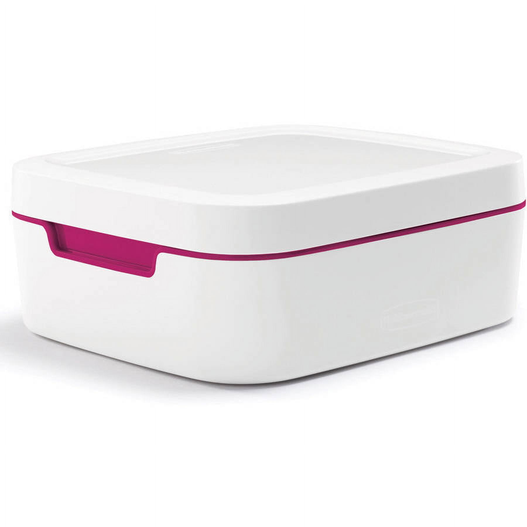 Rubbermaid Balance 11Piece Meal Kit in White with Beet Red