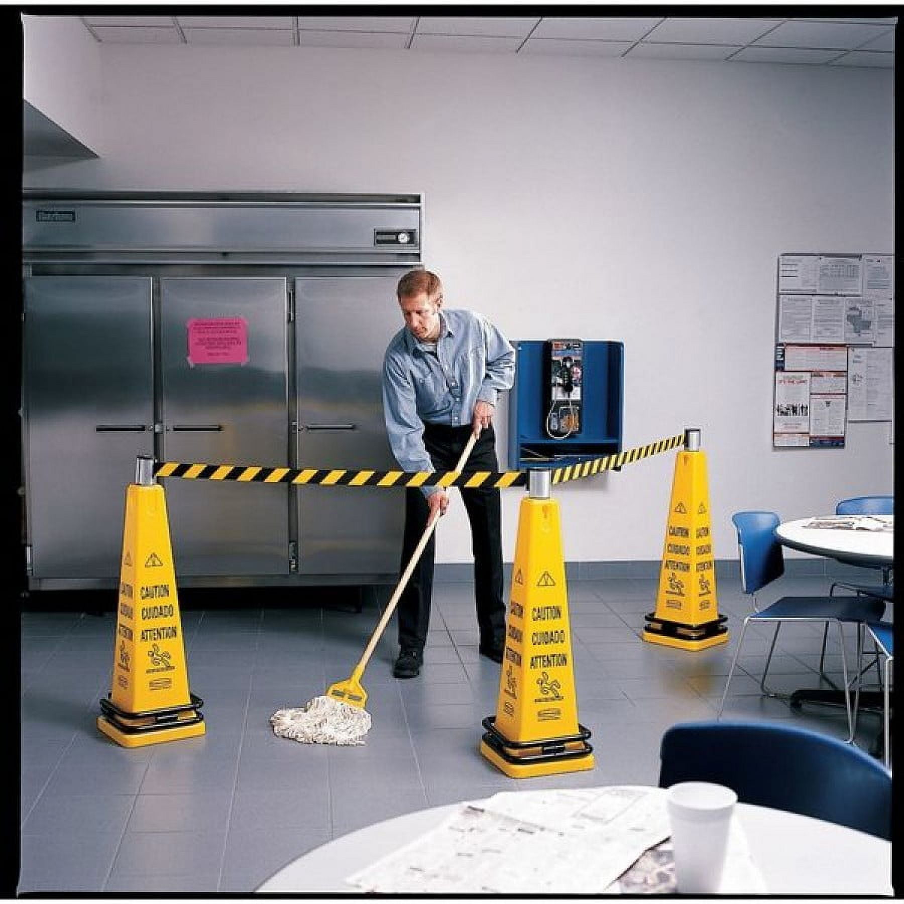 Rubbermaid Barricade Cone System,39 3/4 x 12 1/4 in FG628700YEL