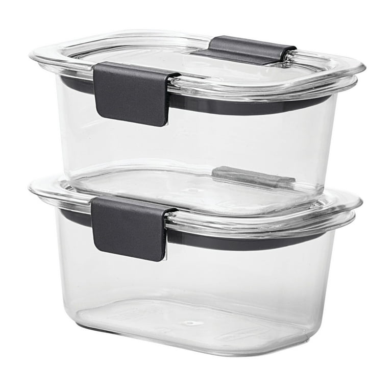 Rubbermaid Leak-Proof Brilliance Food Storage Set 1.3 Cup Plastic Containers