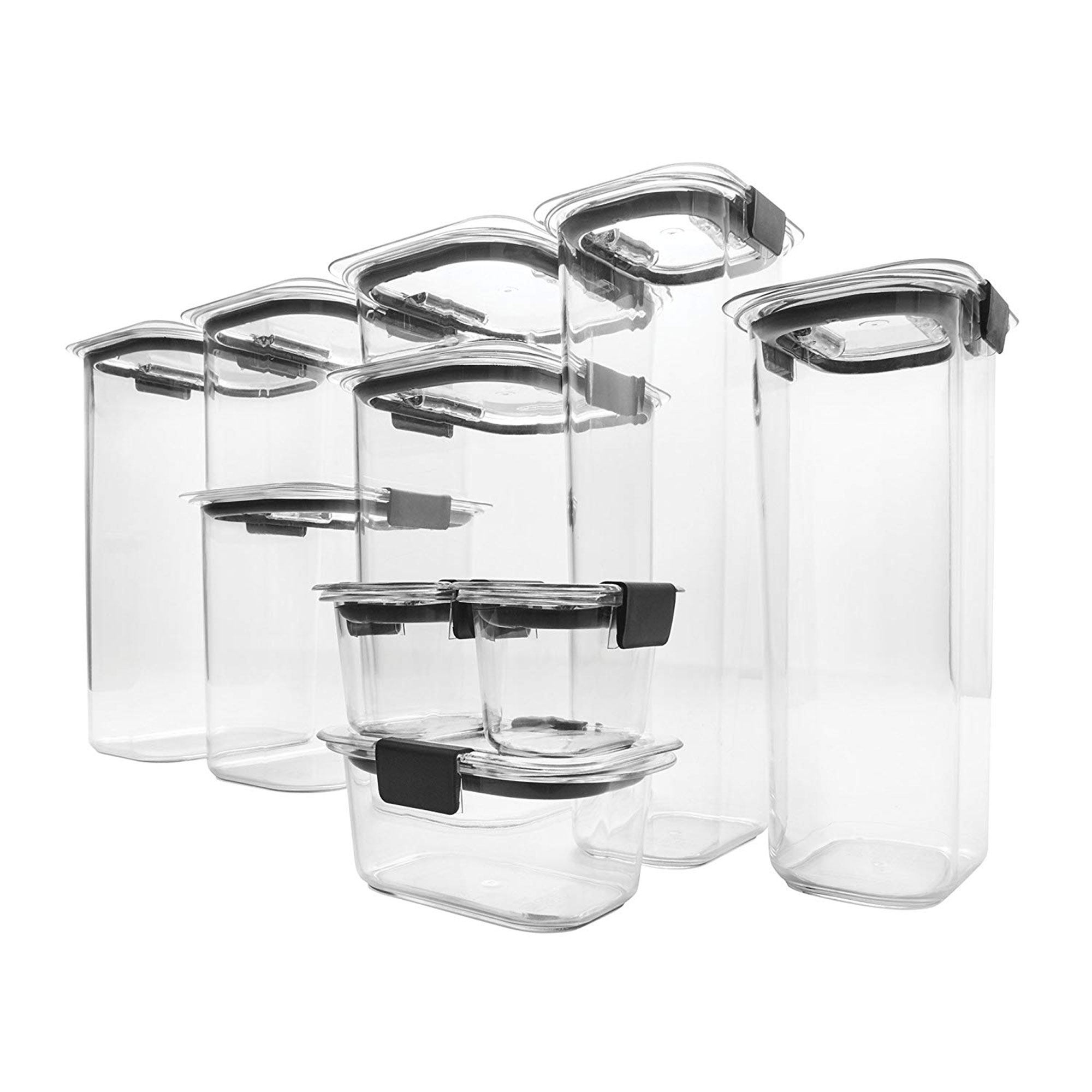 Rubbermaid Brilliance 10 Piece Plastic Food Storage Container Set w/ Lids, Clear - image 1 of 5