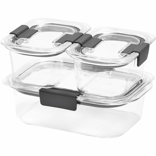 Clear Tritan Plastic 6-Piece Food Storage Container Set