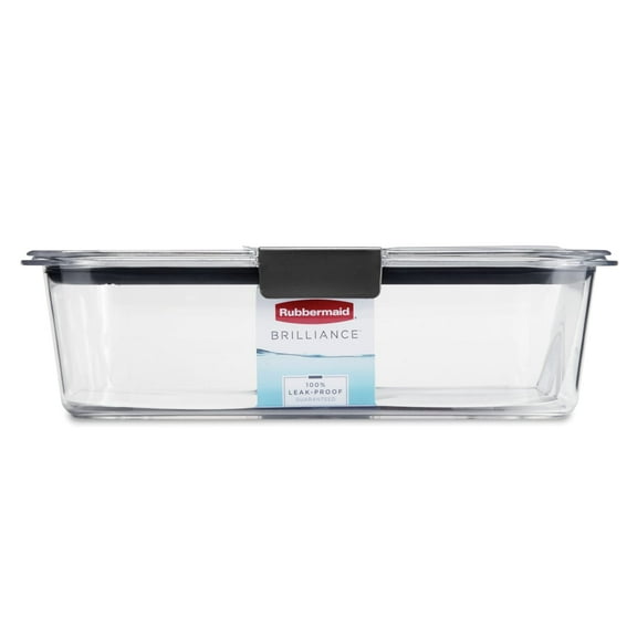 Rubbermaid Brilliance Food Storage Container, 9.6 Cup, Large