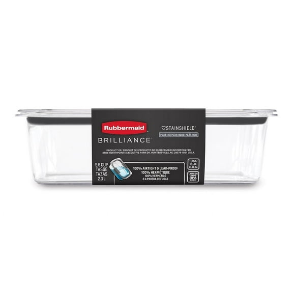Rubbermaid Brilliance 9.6 Cup Large Stain-Proof Food Storage Container
