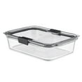 Rubbermaid Brilliance Glass Food Storage Container with Lid, BPA Free