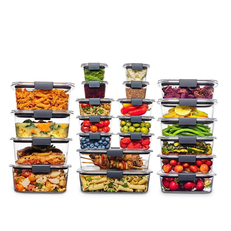 Rubbermaid Brilliance Clear Tritan Plastic Airtight Food Storage