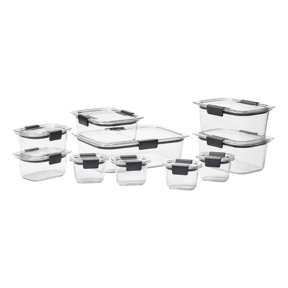 Rubbermaid Brilliance Food Storage Container Set, 20 Piece