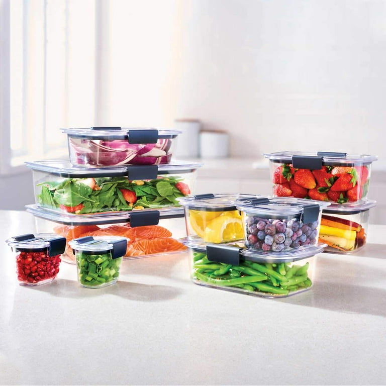 Rubbermaid Brilliance Crystal Clear Pantry Food Storage 4-Pc Set