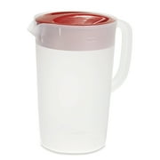 Rubbermaid, Pitcher, Classic 1 Gallon Pitcher, 3-Position Lid, Easy Pour Red Lid, 1 gal, great for entertaining and serving.