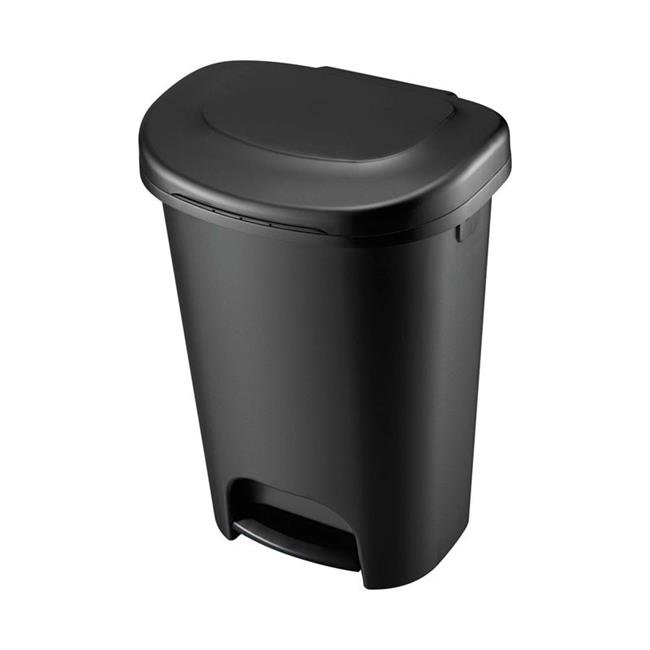 Rubbermaid® Classic™ 13G StepOn Trash Can, Black