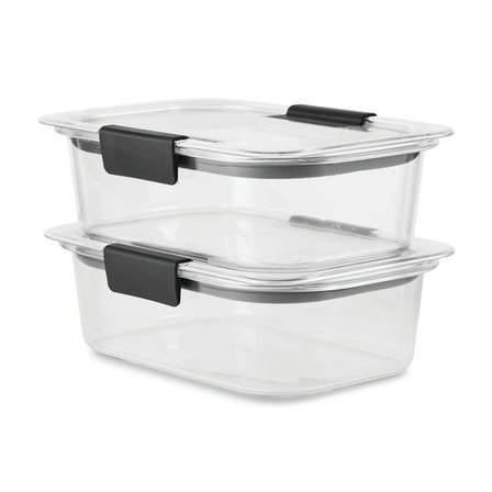 Rubbermaid Clear Plastic Stain-Proof Food Storage Container (4 Count)